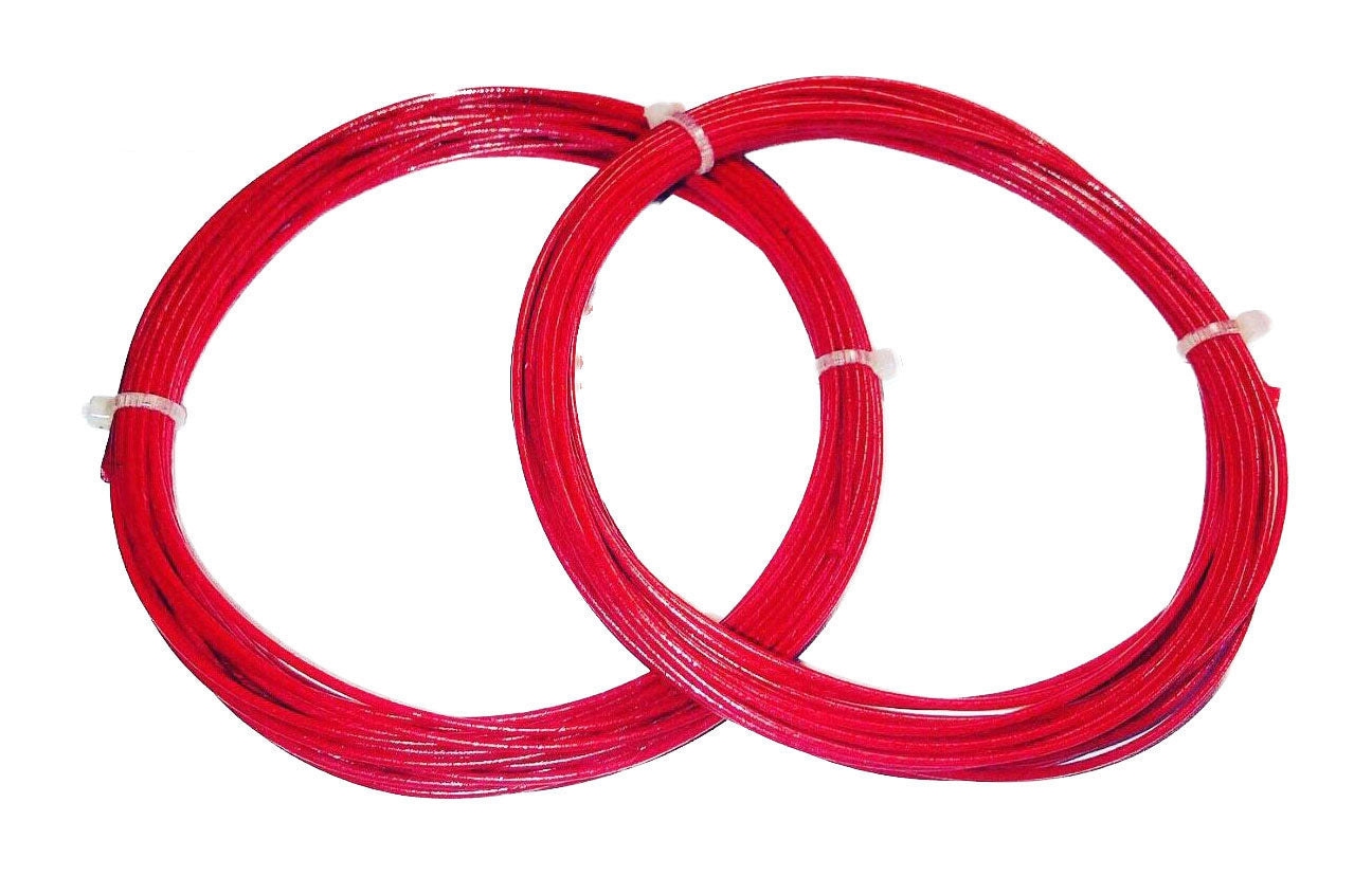 NG 16G (130) V5 PU Red Coated Natural Gut - Length: 6.5 meters (20') x 2 Pcs