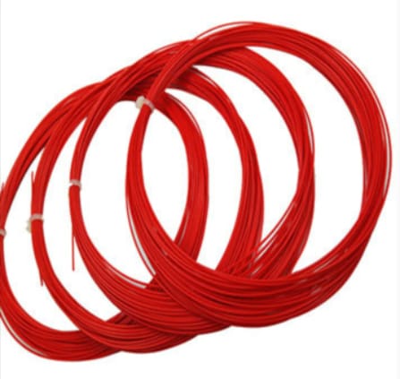NG 16G (130) V5 PU Red Coated Natural Gut - Length: 6.5 meters (20') x 2 Pcs