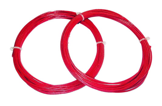 NG 15G (135) V5 PU Red Coated Natural Gut - Length: 6.5 meters (20') x 2 Pcs